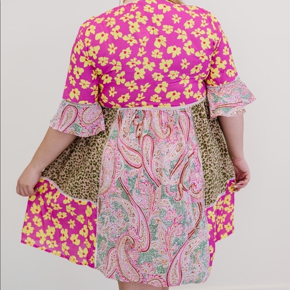 ODDI PATCHWORK DRESS - Picture 9 of 11